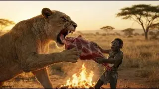 A Million Years Ago &mdash; A Primitive Human Fights for Food