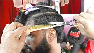 Mens Haircut & Hairstyle 2024 | Textured Modern Mullet // ✂️ #mullethairstyle#beardstylesformen💇&zwj;♂️