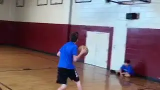 Layup drills with AllIn One Athletics basketball camp on Long Island NY