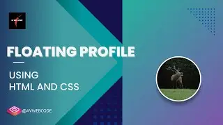 Make A Floating Profile Card Using CSS | Pure CSS |