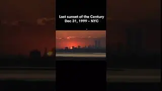 The last Sunset of the Century Dec 31, 1999 - NYC #shorts #short #nostalgia #nostalgic #2000s #90s