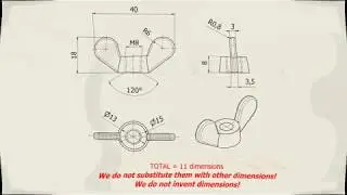 Tutorial Inventor - 038 FLY NUT M8