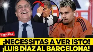 🚨LUIZ DÍAZ HUMILLA AL BARÇA: RECHAZA POR NEGREIRA Y FLORENTINO LANZA OFERTA HISTÓRICA