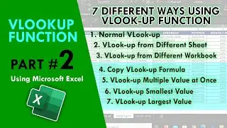 7 Different Ways to use Vlookup Function in Microsoft Excel part 2