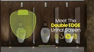 Double EDGE&trade; Urinal Screen | EDGE&trade; By Piazza | Launch Video