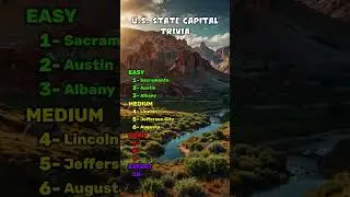 US State Capital Quiz &mdash; Can You Match Them Correctly?