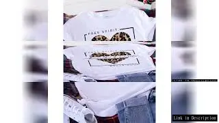 Brave Soul L American Retro Letters Love White T-shirt Women Short Sleeve Round Neck Loose Large Siz