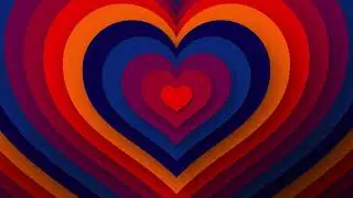 Amazing colorful heart moving tunnel wallpaper. Trend tiktok background.