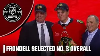 Chicago Blackhawks select Anton Frondell with the No. 3 pick in the 2025 NHL Draft | ESPN NHL