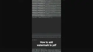 How to add watermark to pdf in python.                               #python #pythonforbeginners