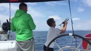 MAVIC Pro lands on the boat
