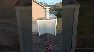 Chimney repair 🛠💪🏽 #houston #sidingreplacement #clean #hardwork #lifestyle #viralshorts #bluecollar