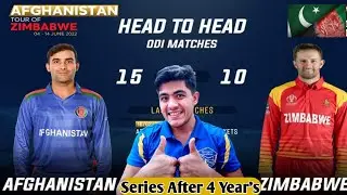 AFG vs ZIM Head to Head and LAST series 2018 compare | #Cricketistan