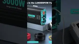 3000 Watt Pure Sine Wave Inverter 12V DC to 120V AC for RV, Truck, Solar, Home, Off-Grid !