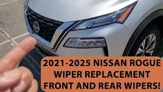 How To Remove/Replace Wipers On A 2021-2025 Nissan Rogue. Front And Rear Wipers.