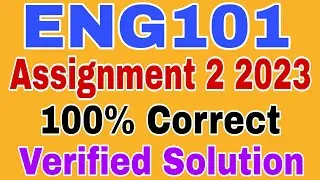 ENG101 Assignment 1 Spring 2023||Eng101 Assignment 1Solution 2023
