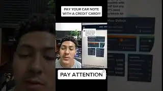 Pay Your Car Note With A Credit Card!!!