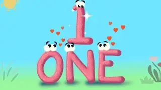 NUMBERS WITH WORDS ! EASY LEARN ! NUMBER CARTOON ! LITTLE LINES