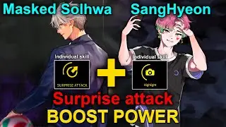 Masked Solhwa. Surprise attack. BOOST power. The Spike. Volleyball 3x3