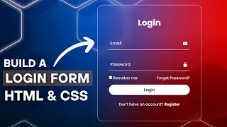 How to Make Login Page Using HTML CSS - Fast & Easy - Transparent Login Form html css