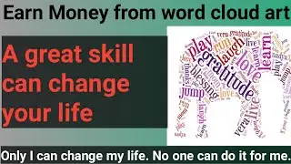 Earn from word cloud art || How to create word cloud art || Mister Professional