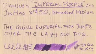Ink Review: Diamine Imperial Purple Ink