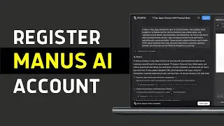 How to Register for Manus Ai for FREE |  Get Manus AI Invitation Code (2025)
