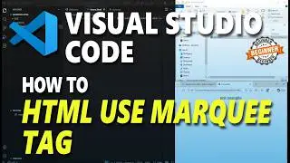 Visual Studio Code HTML How To Use Marquee Tag