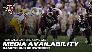 Samford Game Week Media Availability: Dametrious Crownover