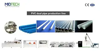 PVC dual pipe production line