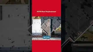 EDPM Roof Replacement #roofingmaterial #roofers