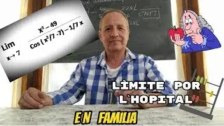 Aplicacion de la derivada Limite por Regla de L´Hopital