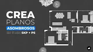 ¡Haz esto para mejorar los planos YA! Photoshop + SketchUp