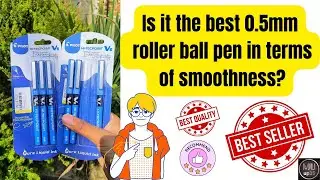 Pilot V5 Liquid Ink Rollerball Pen unboxing and review...