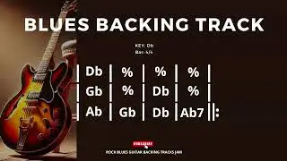 Blues Backing Track in Db Jimmy Reed Style 50 BPM