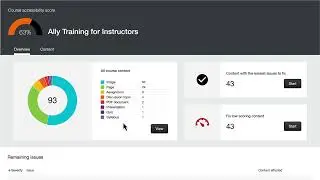 How to use the Ally Course Accessibility Report in Bruin Learn
