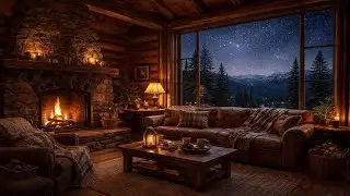 Deep Sleep Cabin Sounds Fireplace #sleep #relax #campfire #wind #cabin #fire #fireplacesounds
