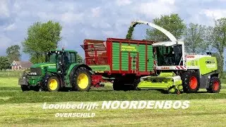 2019.Gras hakselen bij: Mts. den Hertog. Loonb.Noordenbos Overschild.