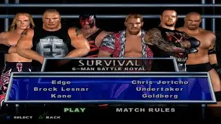 WWE SmackDown! HCTP - Edge,BrockLesnar,Kane,ChrisJericho,Undertaker,Goldberg (SURVIVAL)