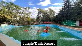 A Crazy Adventure Day at Jungle Trailz Resort Bangalore 🌳 | Zipline, Rope Games & Rain Dance Fun!