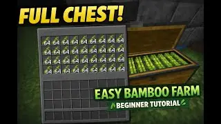 Best Bamboo Farm in Minecraft | Beginner Friendly Tutorial