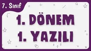 7.Sınıf Matematik 1.Dönem 1.Yazılı | 100 Aldıran Sınav Çalışması