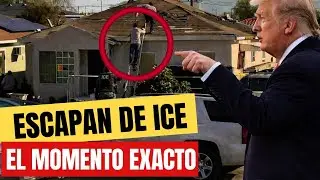 Mexicanos huyen de ICE por los techos en California | Operativos grabados en video