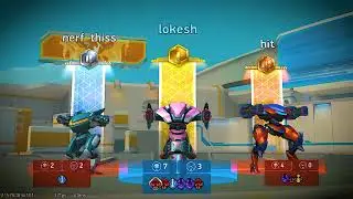 Mech arena gameplay by Arena Fighters..