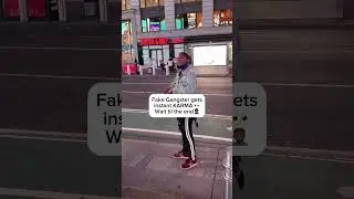 Fake gangster gets INSTANT KARMA #shorts #fypシ゚viral