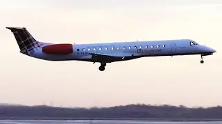 Ex. G-RJXM bmi Regional | Loganair | G-SAJO | ERJ-145MP at Liverpool Airport | RWY27 | Arrival