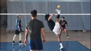 (YoYoPoe vs Amarillo Texas) game 1 KCMO 2026 Karen new year tournament. #takraw 