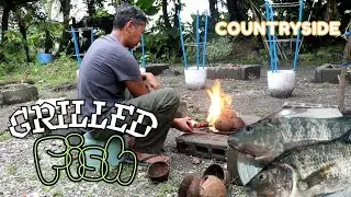 Simple  philippine style Grilled Fish in the Countryside