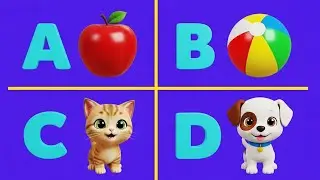 ABC Phonics Song - Toddler Learning Video - A for Apple , Nursery Rhymes for Kids , ABC Songs