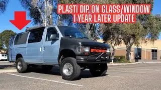 Plasti Dip paint job on glass 1 year later update how did it hold up on my windows did it stick?